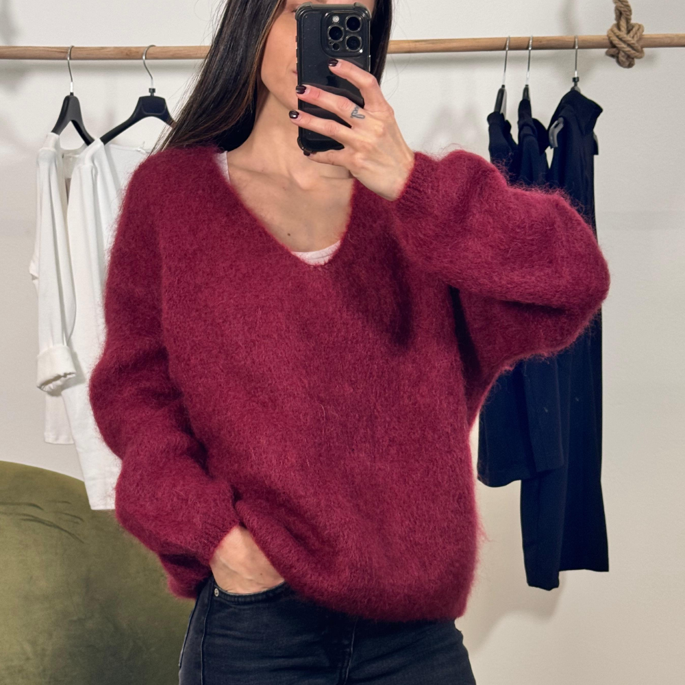 Maglione in Kid Mohair
