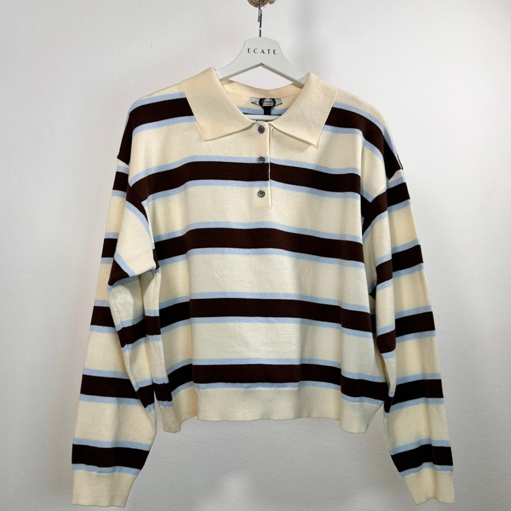 Polo in maglia a righe