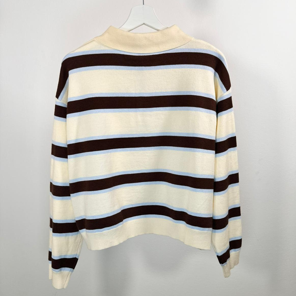 Polo in maglia a righe