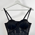 Corsetto in mesh – nero